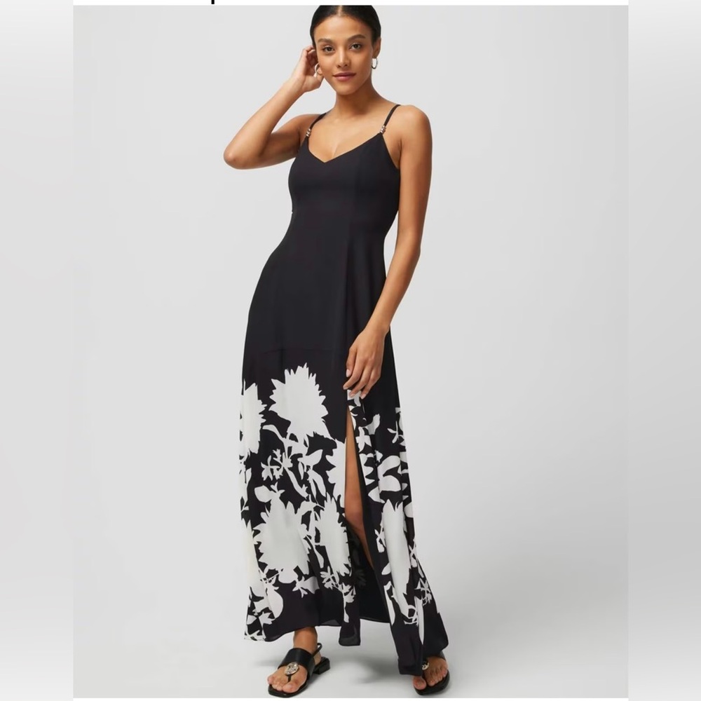 WHBM Absolutely stunning Black and White Floral Dress New